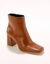Boots met hak en vierkante neus (karamel)