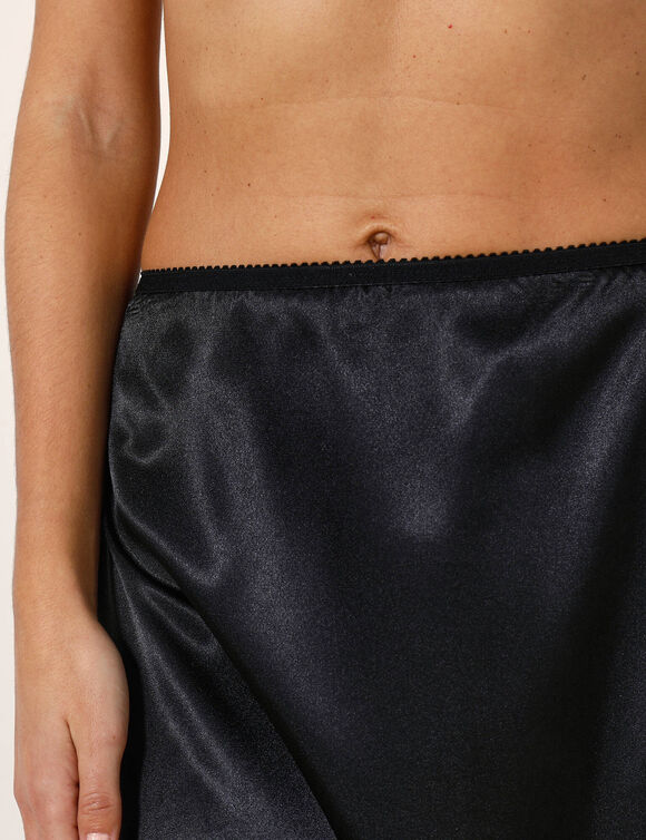 Jupon effet lissant et antistatique - long 60 cm (noir)