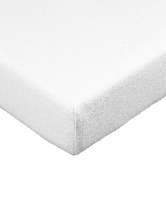 Matrasbeschermer in absorberend molton van biologisch katoen(**) (wit)