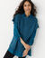 Mouwloze tuniek-trui, fantasiebreisel (eendenblauw)