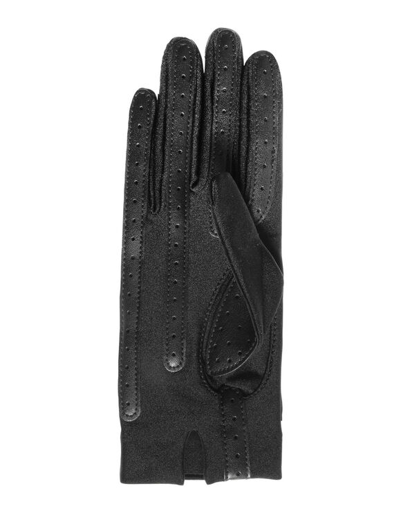 Handschoenen met visgraatmotief voor touchscreen, in rekbaar en gerecycleerd materiaal (zwart)