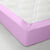 Drap-housse uni flanelle bonnets 32 cm (lavendel)