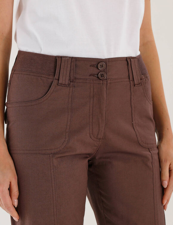 Pantacourt ceinture maille (chocolat)