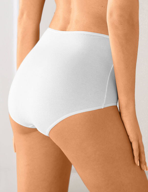 Culotte forme maxi en coton extensible uni &ndash; Lot de 10  (bleu / rose)