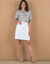 Rok in jeans (wit)