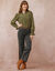 Jeans met wijde pijpen, 5 zakken (used black)
