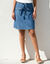 Rok in lichte jeans, met bindceintuur (stone)