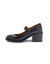 Babieschoenen met hak, comfortabele breedte (zwart)