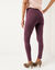 Legging met elastische tailleband - set van 2 (donkerpruim / zwart)