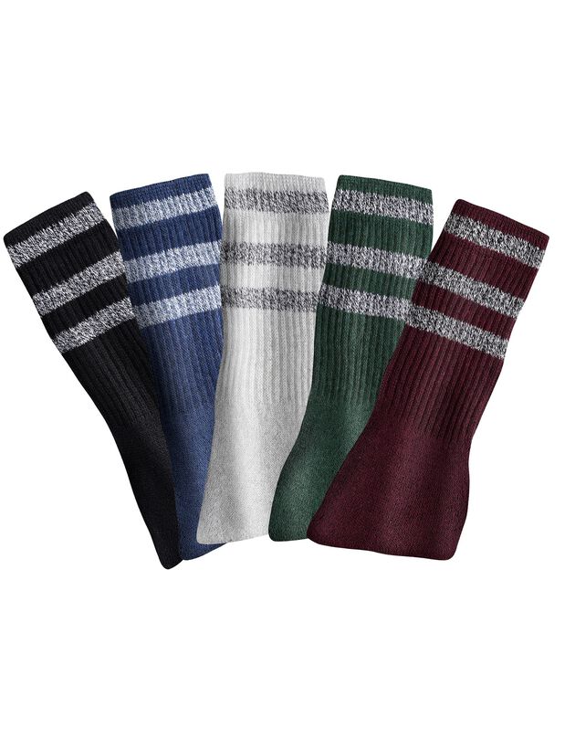 Mi-chaussettes confort - lot de 10 paires (bleu + vert + bordeaux)