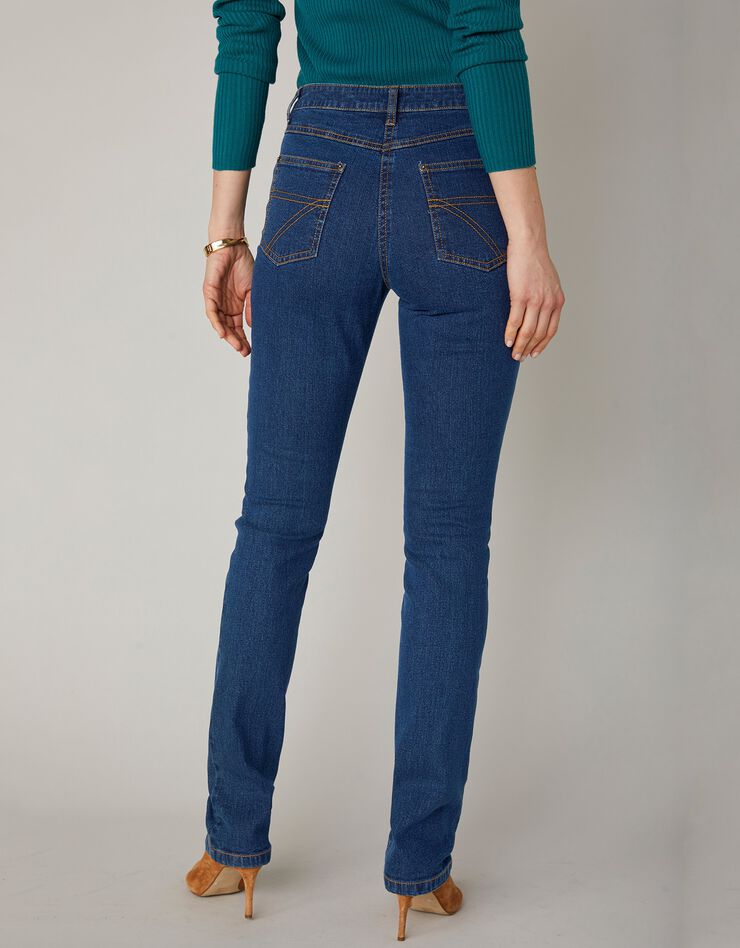 Stretchjeans in recht model - kleine lengte, dark blue Stretchjeans in recht model - kleine lengte, dark blue, hi-res image number 6