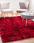 Tapis poils longs (rouge)