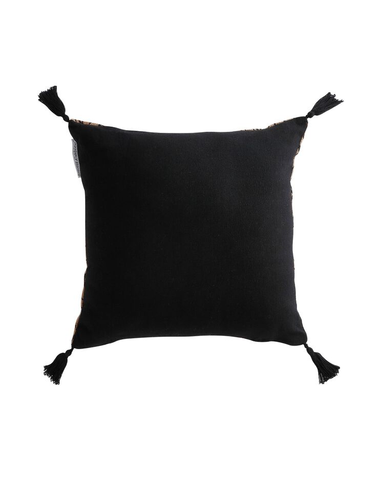 Coussin en jute (noir)
