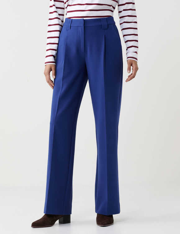 Pantalon large, fluide (bleu encre)