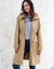 Lichte, waterafstotende parka met ritssluiting (beige)