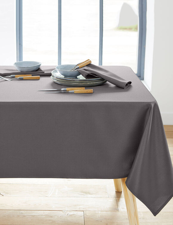 Nappe unie entretien facile (gris)