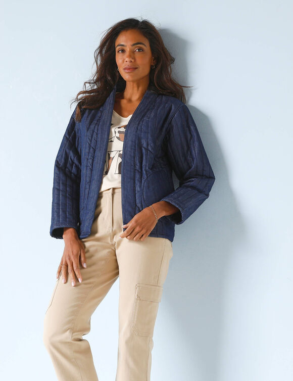 Veste matelassée, denim (stone)