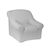 Housse extensible unie canapé fauteuil accoudoirs (gris perle)