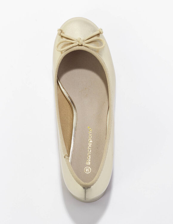 Ballerines petit talon (doré)