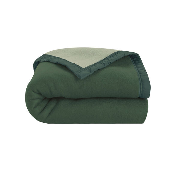 Couverture bicolore Courtelle® 420 g/m² (eucalyptus)