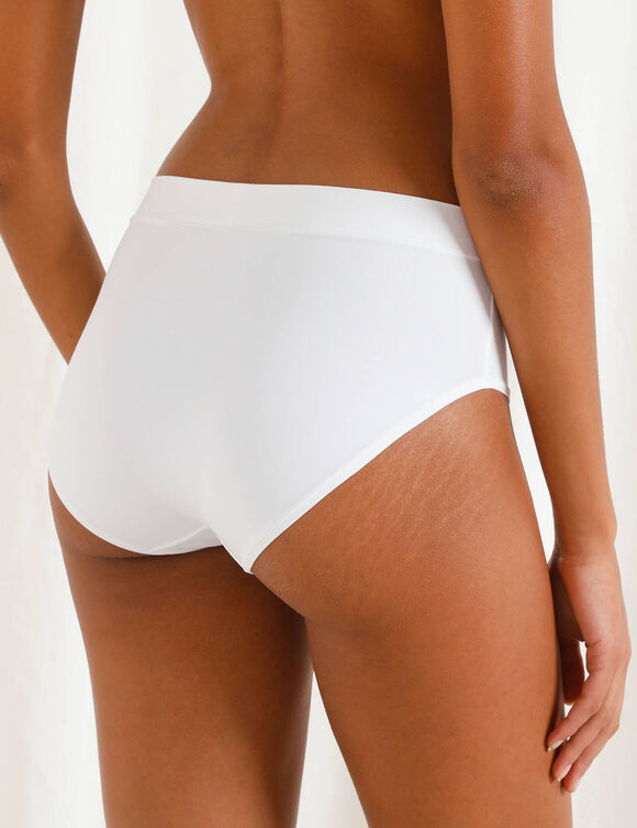 Culotte Hipster microfibre « My fit » effet seconde peau (blanc)