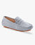 Mocassins in suèdeleer (blauw)
