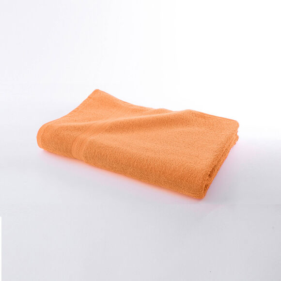 Collection serviettes de bain unies 420 g/m2 confort moelleux (abricot)