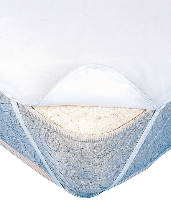 Prot&egrave;ge matelas lavable 95&deg; molleton plateau (blanc)