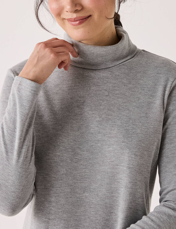 Sous pull thermique - col roul&eacute; (gris chin&eacute;)