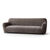 Bi-rekbare, grafische hoes in gewafelde microvezel voor fauteuil en zetel (chocolade)