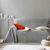 Effen katoenen plaid of sprei, met artisanaal weefsel (parelgrijs)