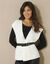 Mouwloos vest (ecru)