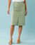 Jupe mi-longue forme crayon, Sp&eacute;cial Petites (vert)