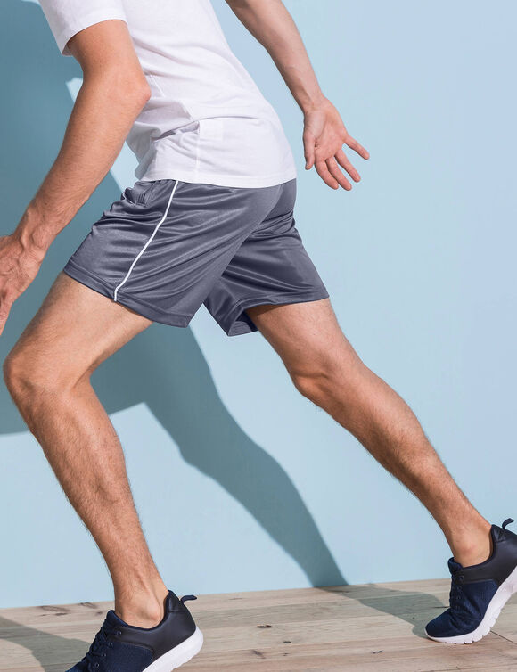 Rekbare sportshort (grijs)