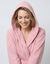 Peignoir mixte adulte col capuche - &eacute;ponge bouclette 380 g/m&sup2; (rose gris&eacute;)