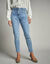 Jeans in nauwsluitend 7/8-model (stone used)