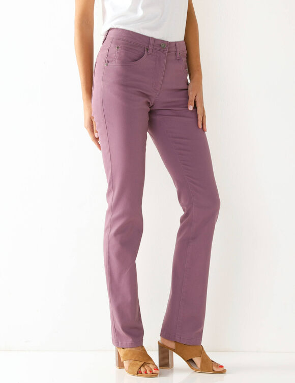 Pantalon sculptant, 5 poches (violine)