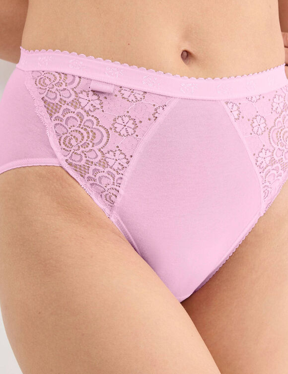 Culotte midi Chic, lot de 3 achet&eacute;es + 1 GRATUITE (1) (rose)