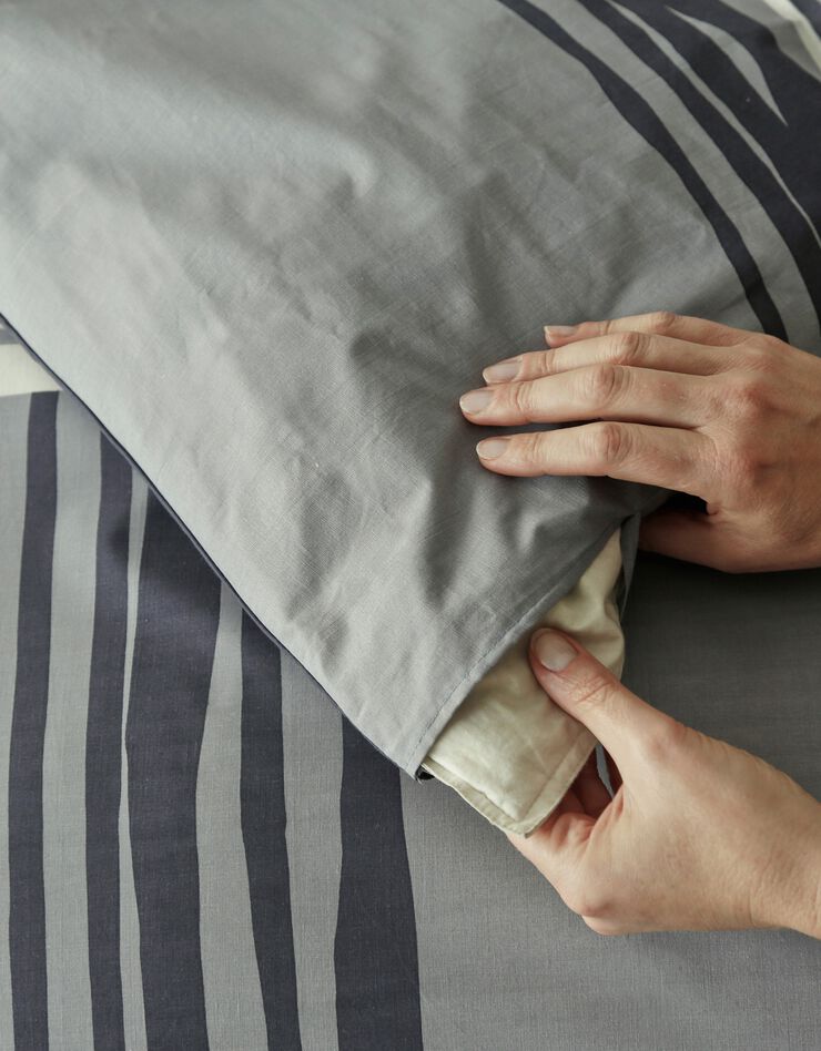 Linge de lit Augustin coton (gris)