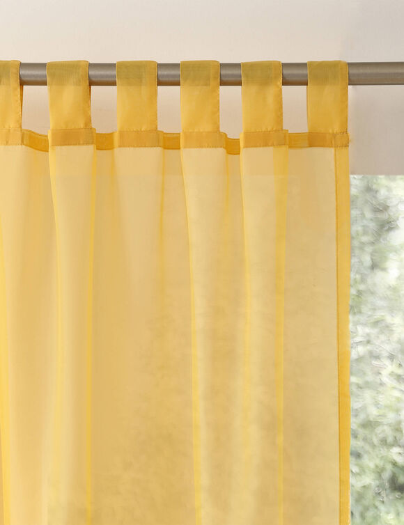 Panneau voile uni finition pattes (jaune)