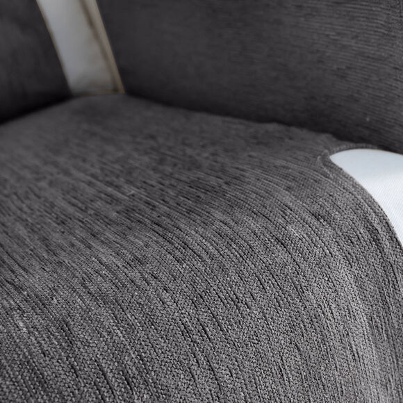 Prot&egrave;ge-salon tissu chenille (gris)