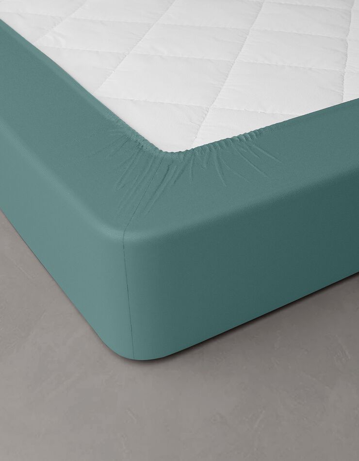 Linge de lit uni percale (eucalyptus)