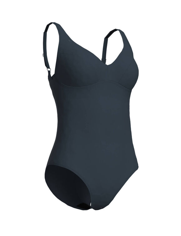 Maillot de bain 1 pièce Victoria (gris anthracite)