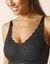 Soutien-gorge moulé invisible microfibre et dentelle - sans armatures  (noir)