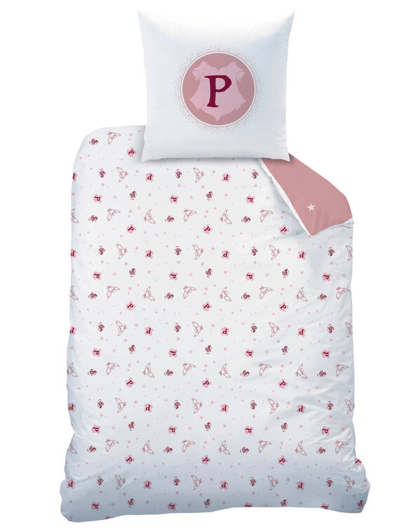 Parure de lit Hedwige Harry Potter® - coton (rose / blanc)