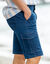 Cargobermuda in ultrastretch denim (stone)
