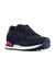 Vintage sneakers met kleurdetail (marine / rood)