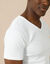 T-shirt sous-v&ecirc;tement homme col V manches courtes chaleur douce - lot de 2 (blanc)