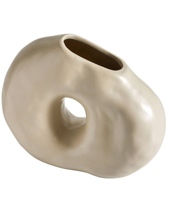 Vase forme organique - haut. 18 cm (gr&egrave;ge)