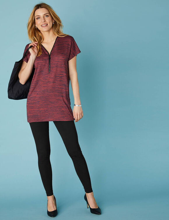 Legging taille élastiquée - lot de 2 (safran / noir)